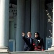 After being honored by the Museum of Children as the "Entertainer of the Decade", President George Bush personally congratulates Michael at the White House.