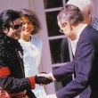 After being honored by the Museum of Children as the "Entertainer of the Decade", President George Bush personally congratulates Michael at the White House.