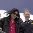 Berlin Michael Jackson in Germany - At the balcony of the Adlon Hotel in Berlin