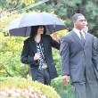 Leaving the Bel Air Hotel