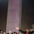 Lincoln Memorial Celebration. Michael joins President Bill Clinton for his ingaugural celebration.
