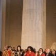 Lincoln Memorial Celebration. Michael joins President Bill Clinton for his ingaugural celebration.