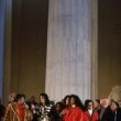 Lincoln Memorial Celebration. Michael joins President Bill Clinton for his ingaugural celebration.
