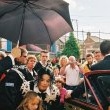 Michael, alongside illusionist David Blaine and former friend Uri Gellar, gives a rousing speech to the Exeter City Football Club.