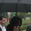Michael and family at Disneyland Paris.