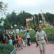 Michael and family at Disneyland Paris.