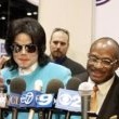 Michael and his brother Marlon at the National Cable Broadcasting convention.