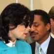 Michael and his brother Marlon at the National Cable Broadcasting convention.
