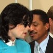 Michael and his brother Marlon at the National Cable Broadcasting convention.