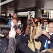 Michael and his children arrive at Los Angeles International Airport.