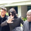 Michael and his children arrive at Los Angeles International Airport.