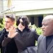 Michael and his children arrive at Los Angeles International Airport.