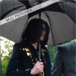 Michael and his children leave the Beverly Hills Hotel