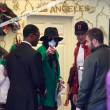Michael and his three children go shopping on Melrose Avenue at the Ed Hardy store and at Off The Wall Antiques