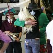 Michael and his three children go shopping on Melrose Avenue at the Ed Hardy store and at Off The Wall Antiques