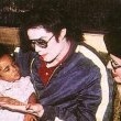 Michael and Karen Faye visit New York's Motown Cafe.