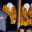 Michael and Karen Faye visit New York's Motown Cafe.