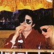 Michael and Karen Faye visit New York's Motown Cafe.