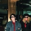 Michael and Karen Faye visit New York's Motown Cafe.