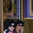 Michael and Karen Faye visit New York's Motown Cafe.