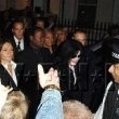 Michael and Philip Green pictured out to dinner at the Nobu restaurant in London.