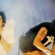 Michael and Slash rehearse for his showstopping performance at the 1995 MTV Video Music Awards.
