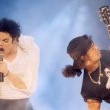 Michael and Slash rehearse for his showstopping performance at the 1995 MTV Video Music Awards.