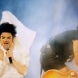 Michael and Slash rehearse for his showstopping performance at the 1995 MTV Video Music Awards.