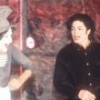 Michael appears onstage with mime, Marcel Marceau at the Beacon Theatre in New York.