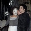 Michael appears onstage with mime, Marcel Marceau at the Beacon Theatre in New York.