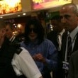 Michael arrives at Heathrow Airport in London.