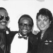 Michael attend the 28th Annual Grammy Awards.