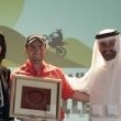 Michael attended the dinner marking the end of the Desert Challenge rally.