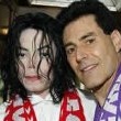 Michael attends a demonstration against Sony Music.