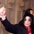 Michael attends a demonstration against Sony Music.
