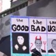 Michael attends demonstration, New York