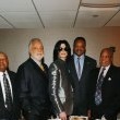 Michael attends his long-time friend, Jesse Jackson's 66th Birthday Party in LA.