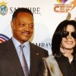 Michael attends his long-time friend, Jesse Jackson's 66th Birthday Party in LA.