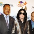 Michael attends his long-time friend, Jesse Jackson's 66th Birthday Party in LA.