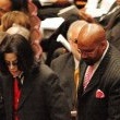 Michael Attends the funeral of former lawyer Johnny Cochran.