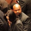 Michael Attends the funeral of former lawyer Johnny Cochran.