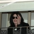 Michael fans from his balcony at the Hempel Hotel in Bayswater London.