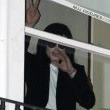 Michael fans from his balcony at the Hempel Hotel in Bayswater London.