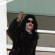 Michael fans from his balcony at the Hempel Hotel in Bayswater London.