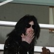 Michael fans from his balcony at the Hempel Hotel in Bayswater London.