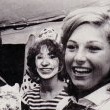 Michael, his brothers and Tatum O'Neal celebrate the success of their album "Destiny".
