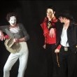 Michael inaugurates a wax statue of himself at the Grevin museum in Paris.