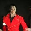 Michael inaugurates a wax statue of himself at the Grevin museum in Paris.