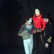 Michael inaugurates a wax statue of himself at the Grevin museum in Paris.
