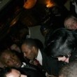Michael is bombarded by fans at the Carlton Towers in London.